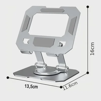 Suporte Para Tablet Em Aço Ajustável Antiderrapante Rotativa 360º — foto 5