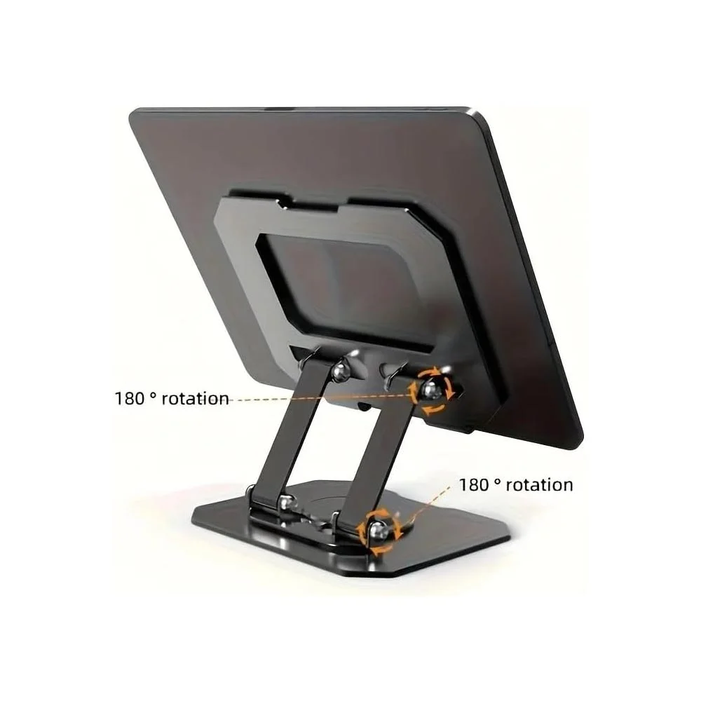 Imagem 3 de 5 do produto Suporte Para Tablet Em Aço Ajustável Antiderrapante Rotativa 360º