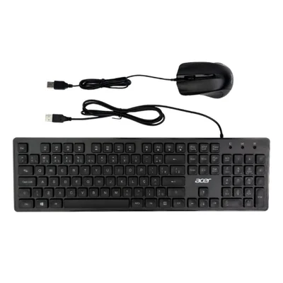 Kit Acer Teclado + Mouse Kit Acer Teclado + Mouse Occ300 Office Gen 2 Com Cabo