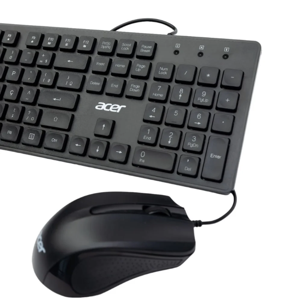 Imagem 5 de 5 do produto Kit Acer Teclado + Mouse Kit Acer Teclado + Mouse Occ300 Office Gen 2 Com Cabo