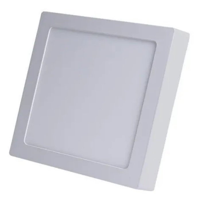 Painel LED Sobrepor 24w Quadrado  Branca Frio Bivolt.
