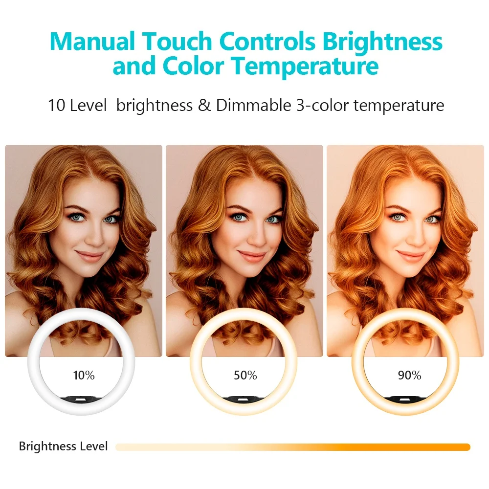 Imagem 5 de 5 do produto Sensyne 10" RGB Ring Light & 50" Selfie Stick Tripod (touch Pad) B0bw3brh5f