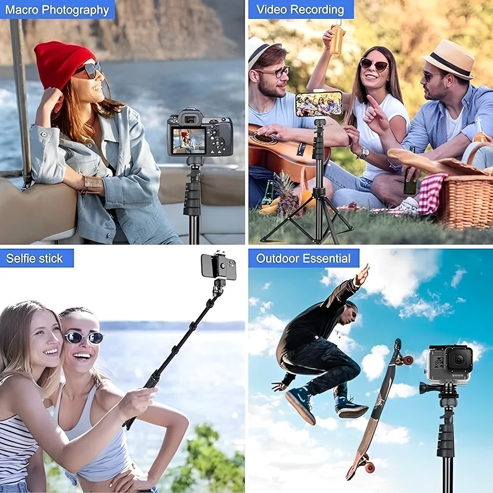 Imagem 2 de 5 do produto Sensyne 62" Tripod Stand (selfie Stick) Black B09tqy66nh