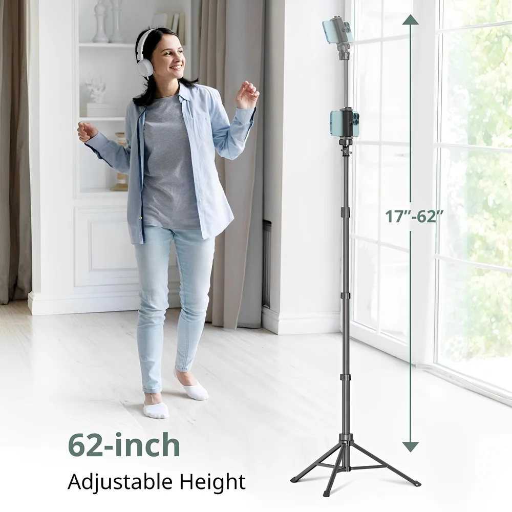 Imagem 4 de 5 do produto Sensyne 62" Tripod Stand (selfie Stick) Black B09tqy66nh