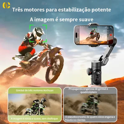 Gimbal Estabilizador Aochuan Xe Ai P/smartphone Preto — foto 2
