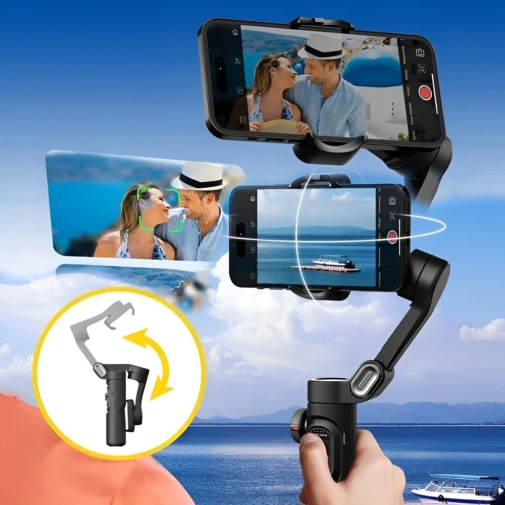 Gimbal Estabilizador Aochuan Xe Ai P/smartphone Preto