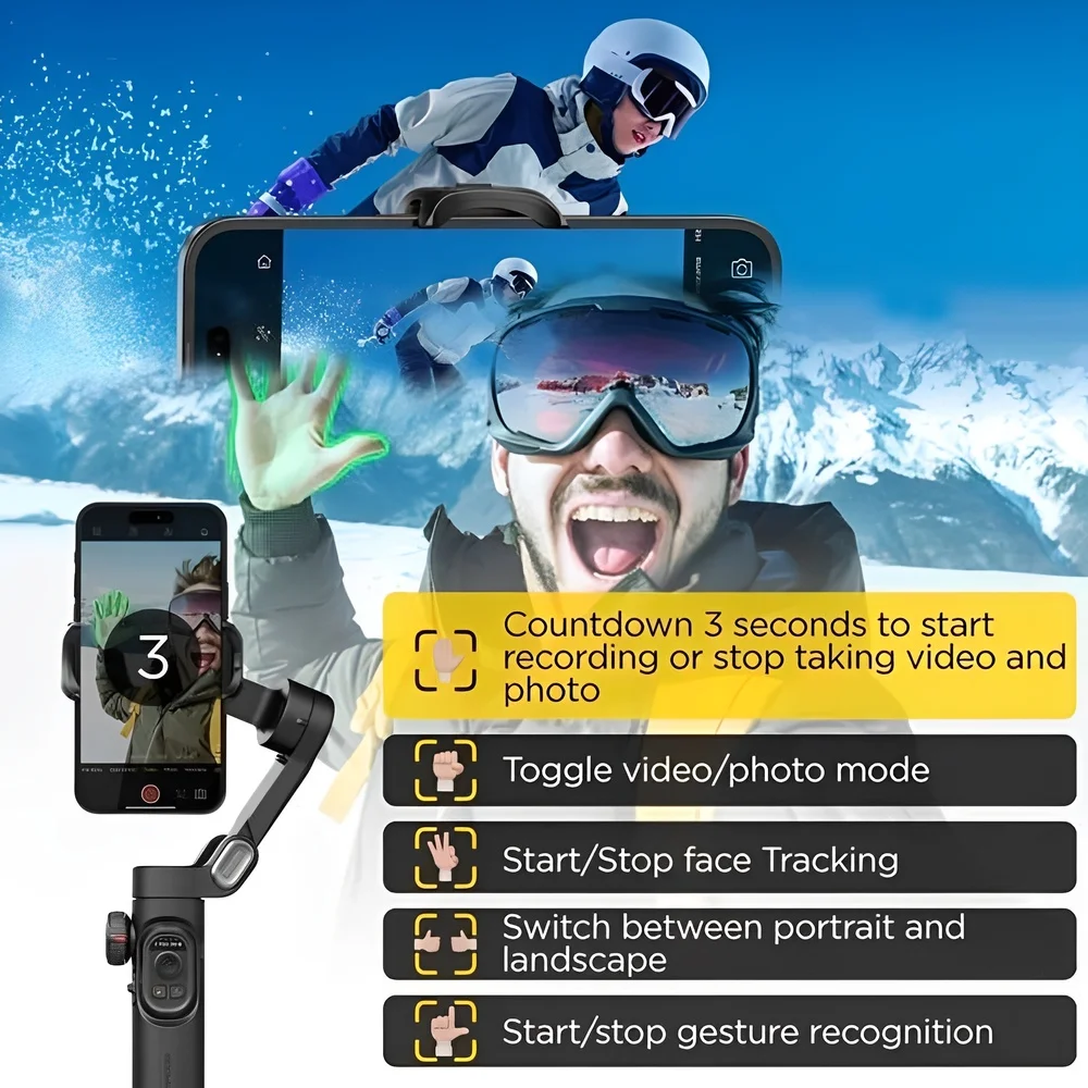 Gimbal Estabilizador Aochuan Xe Ai P/smartphone Preto