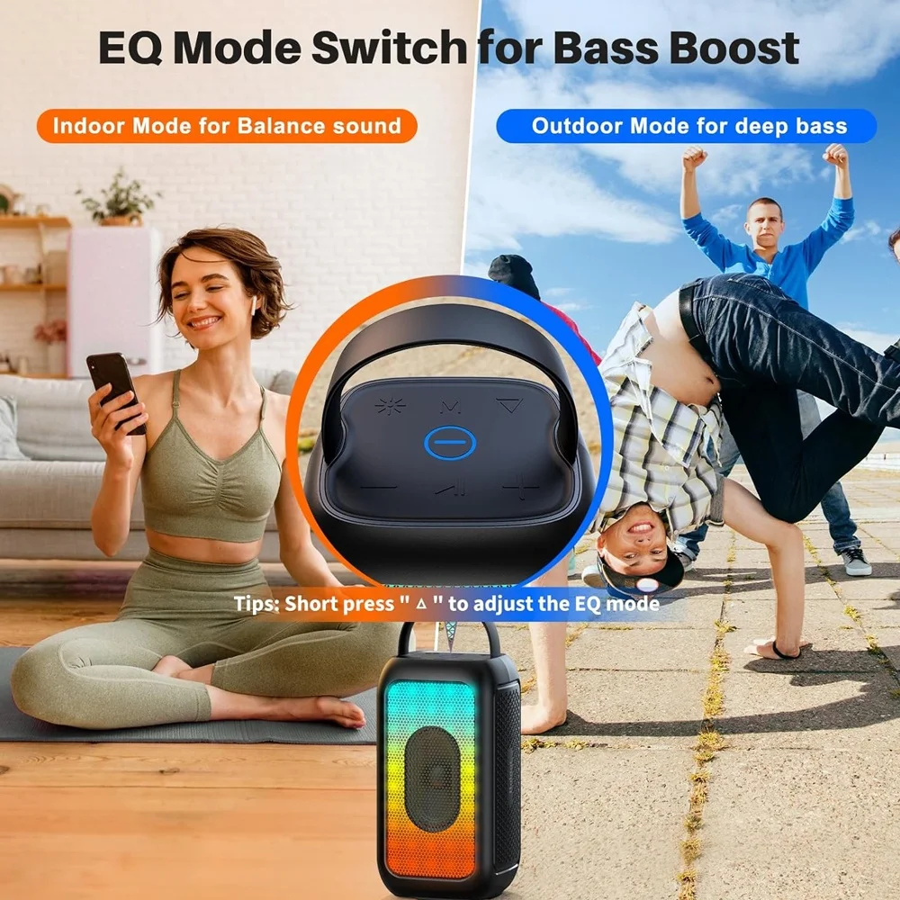 Imagem 5 de 5 do produto Caixa De Som Bluetooth Bobtot Ep20 Portátil Preta