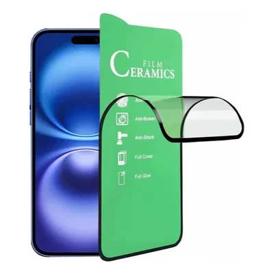Película De Cerâmica  Compatível Para Iphone 15 Pro Max / 15 Plus / 16 Plus