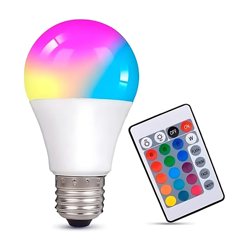 Lâmpada Inteligente Lehmox RGB C/controle 50-60hz E27 100-240v - Ley-2158