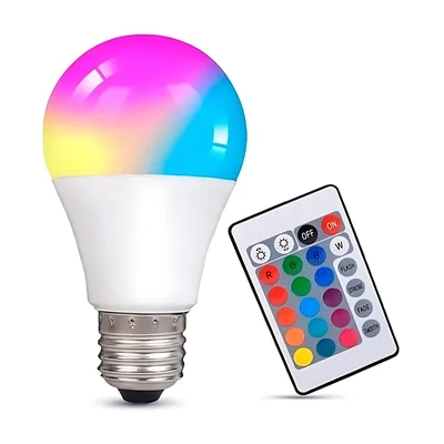 Lâmpada Inteligente Lehmox RGB C/controle 50-60hz E27 100-240v - Ley-2158