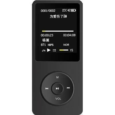 Mp4 Mp3 Player Fino Slim Gravador Voz Radio Fm Acompanha Fone De Ouvido Bluetooth Cartão De Memória 32gb Bolsa Fitness De Brinde
