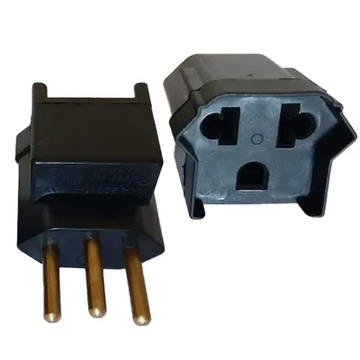 Adaptador De Tomada 2p+t 10a/250v (kit Com 5 Unid)