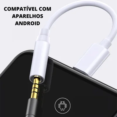 Asabra Cabo Adaptador Tipo-c Para P2 Fone De Ouvido Universal Para Todos Os Modelos Celular Smartphone Com Chip Dac Inte