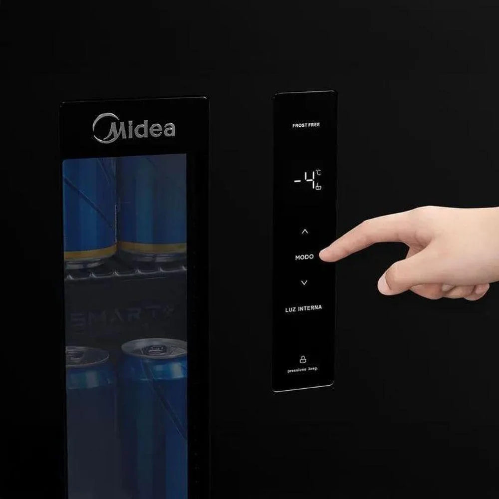 Imagem 5 de 5 do produto Cervejeira Mdrx150fggdx01 Frost Free Painel LED 82l Preto Midea