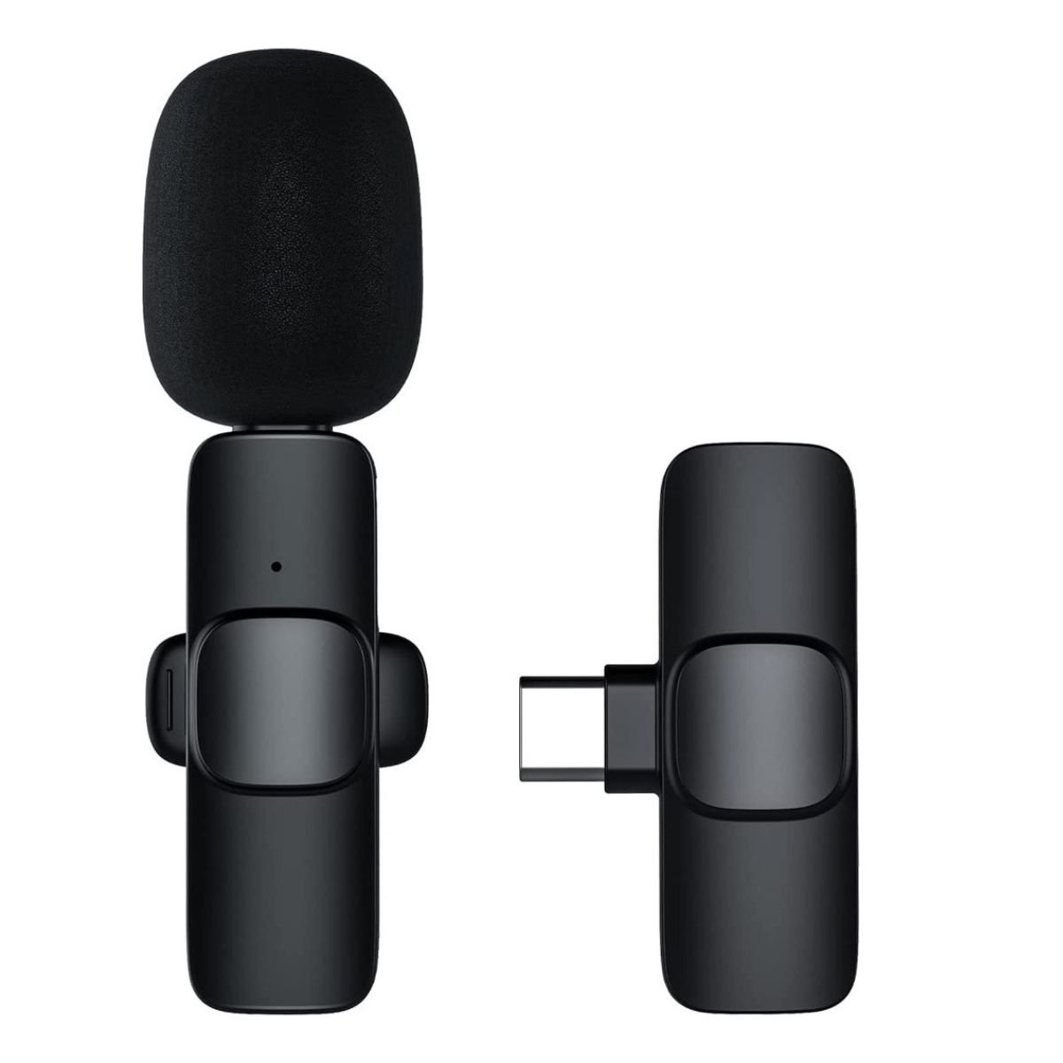Microfone Lapela Sem Fio Tipo C Bluetooth P/ Celular Android