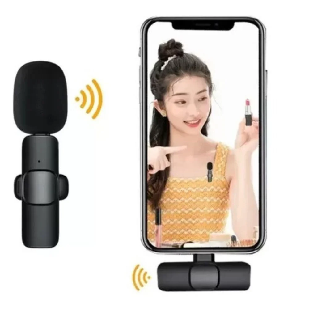 Imagem 2 de 5 do produto Microfone Lapela Sem Fio Tipo C Bluetooth P/ Celular Android