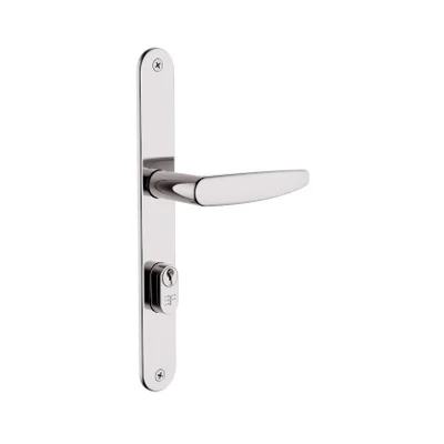 Fechadura Perfil Estreito 522/11250 Externa Espelho Cromado 21mm Cil 50 3f