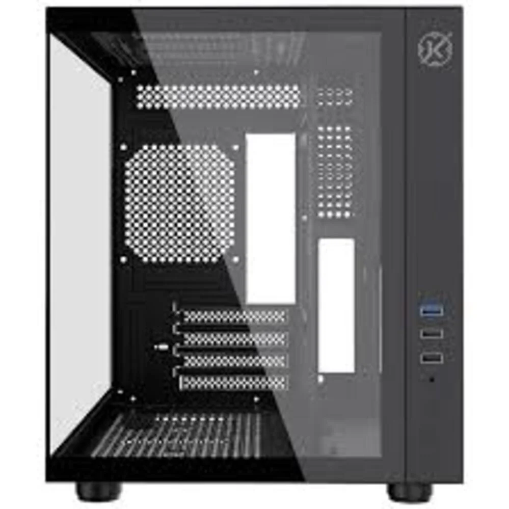 Imagem 2 de 5 do produto Gabinete Gamer Kalkan Midgard Preto Micro-atx Aquário