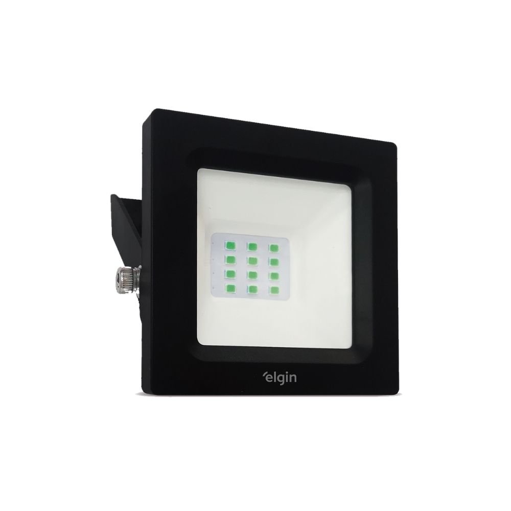 Projetor Led Elgin Refletor 10w 6500k Bivolt Cor: Verde