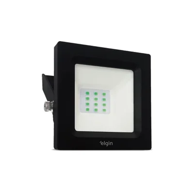 Projetor Led Elgin Refletor 10w 6500k Bivolt Cor: Verde