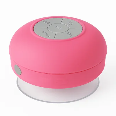 Speaker Bluetooth Ipx6 Com Ventosa, Usb E Função Chamada Mãos Livres Cor:rosa