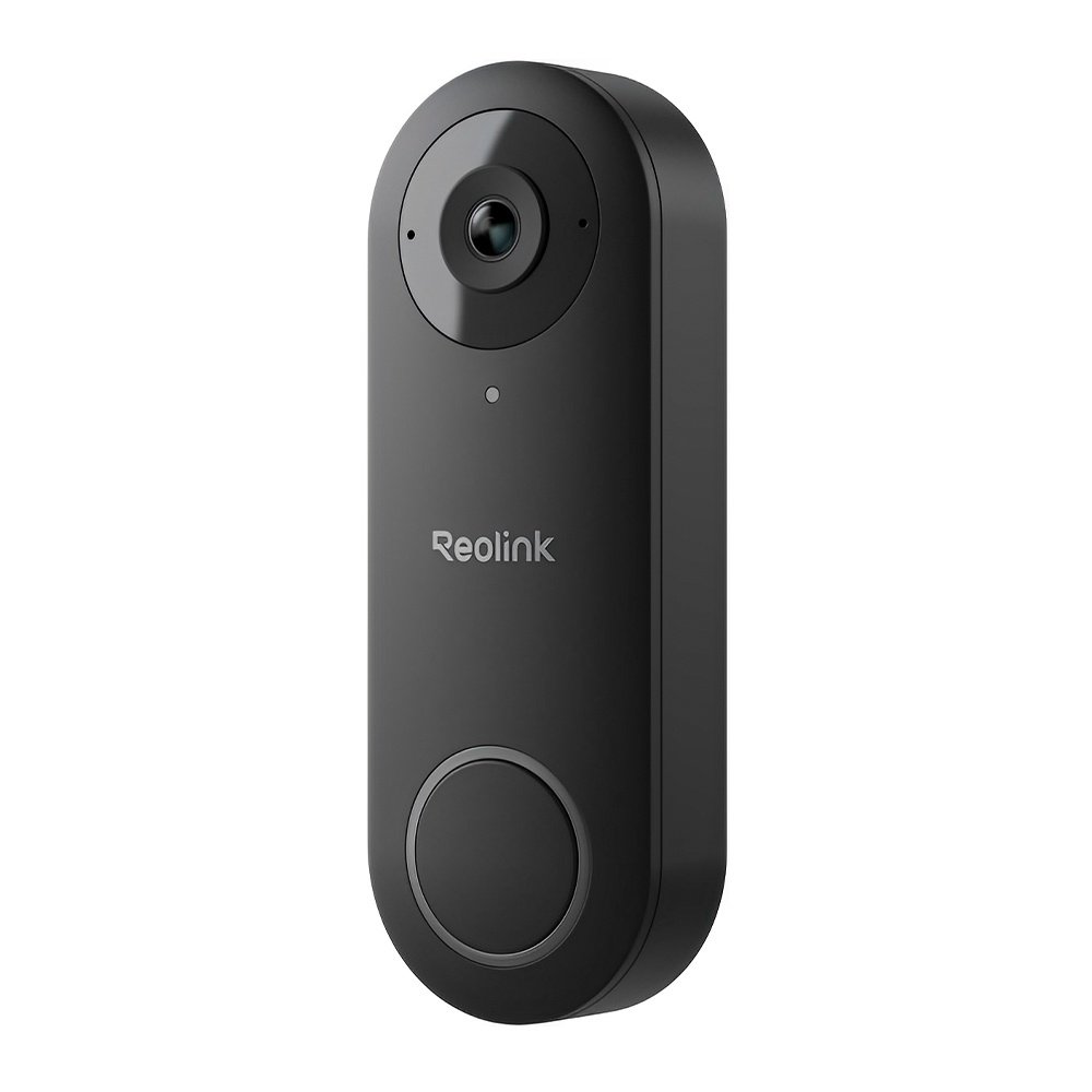 Câmera Externa Campainha Reolink Wifi 2k Com Fio Preta