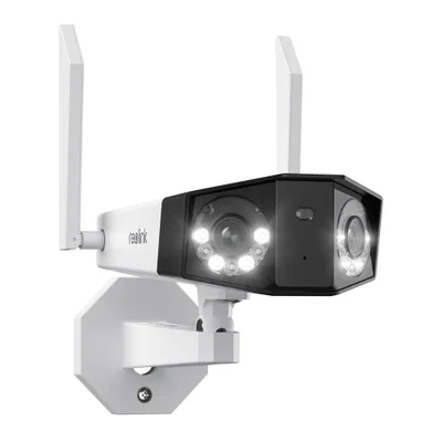 Câmera Segurança Reolink Duo2 4k Wifi Lente Dupla Branca
