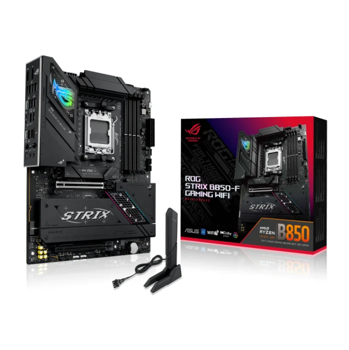 Placa Mãe Asus Rog Strix B850-f Gaming Wifi, Amd Am5, Atx, Wf/blt, Ddr5 - Rog Strix B850-f Gaming Wifi