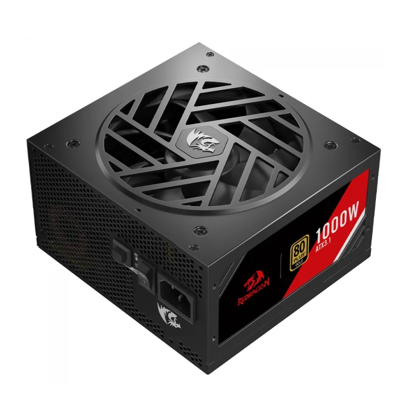Imagem 3 de 5 do produto Fonte 1000w 80 Plus Gold Redragon Master Rgms, Atx 3.1, Full-modular, Black - Gc-ms03