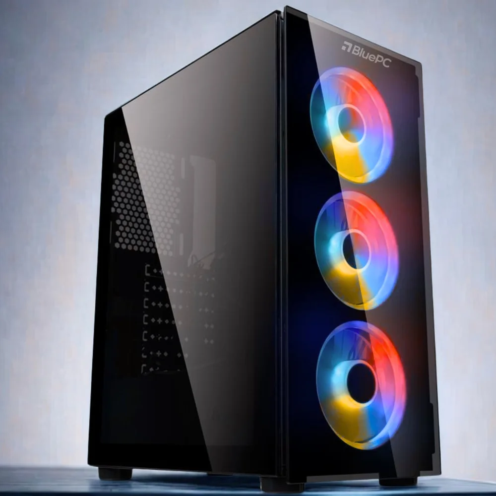 PC Gamer Completo Zen By Bluepc - Amd Ryzen 4700s, 8 Núcleos E 16 Threads, Radeon Rx 580 8GB, 16gb Ram, SSD 512gb, Fonte 600w, Monitor 23" 75hz Full Hd - Pgbp-car1005 - view 3