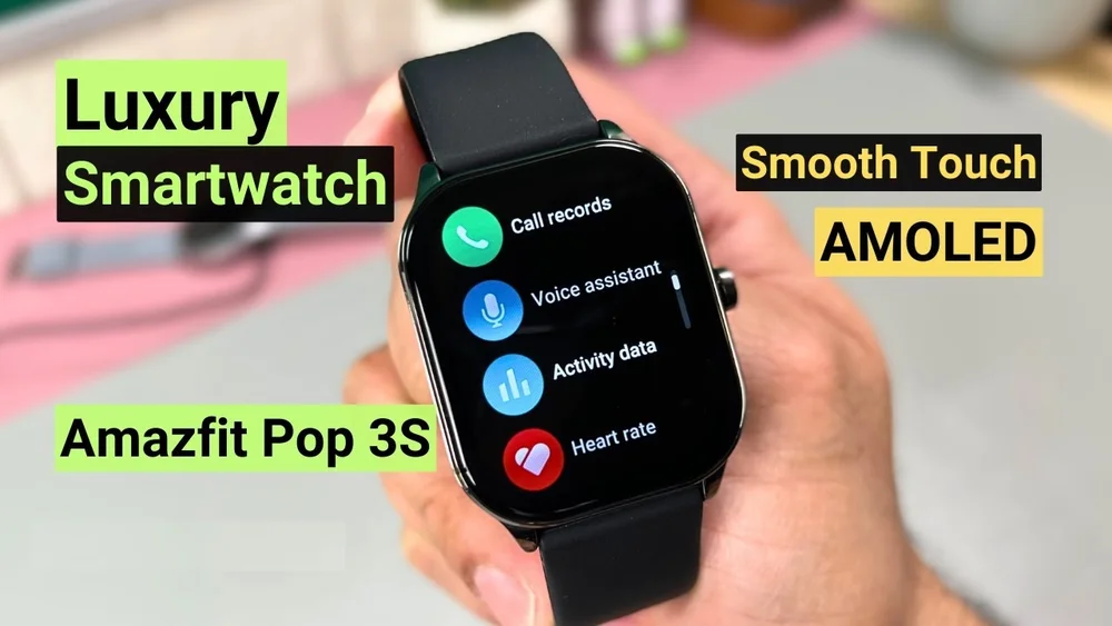 Imagem 3 de 5 do produto Smartwatch Amazfit Pop 3S A2318 Com Bluetooth - Preto