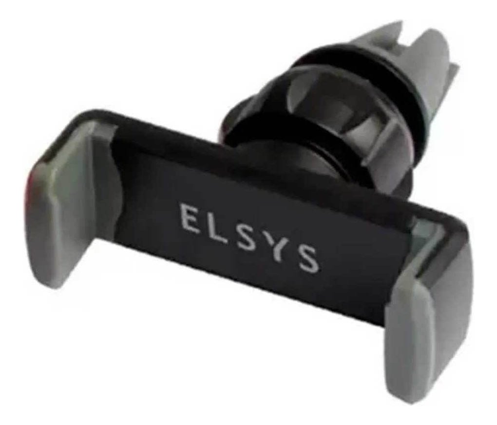 Suporte Celular Veicular Elsys Universal Entrada De Ar Condicionado Preto