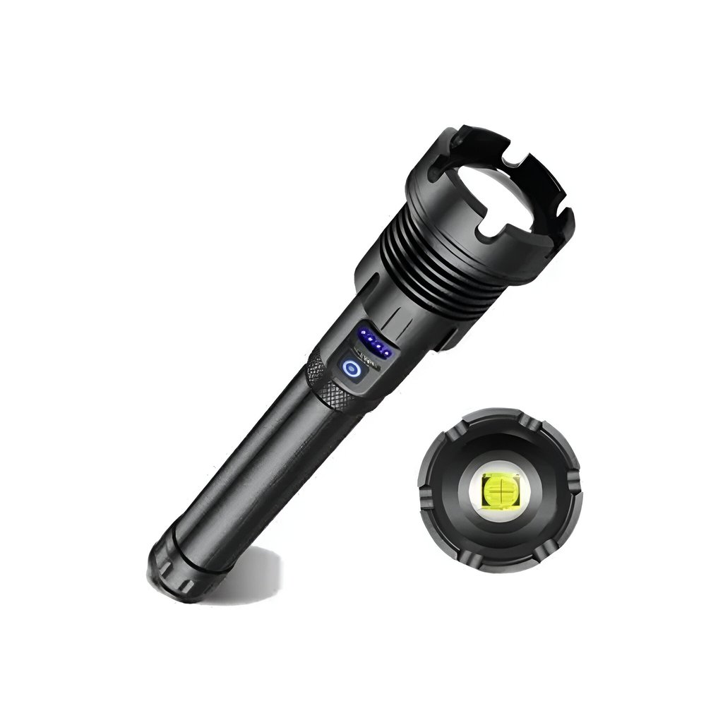 Lanterna Tática LED P90 Ultra Potente Usb Zoom Telesc Lt8509