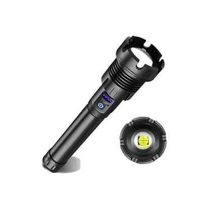 Lanterna Tática LED P90 Ultra Potente Usb Zoom Telesc Lt8509