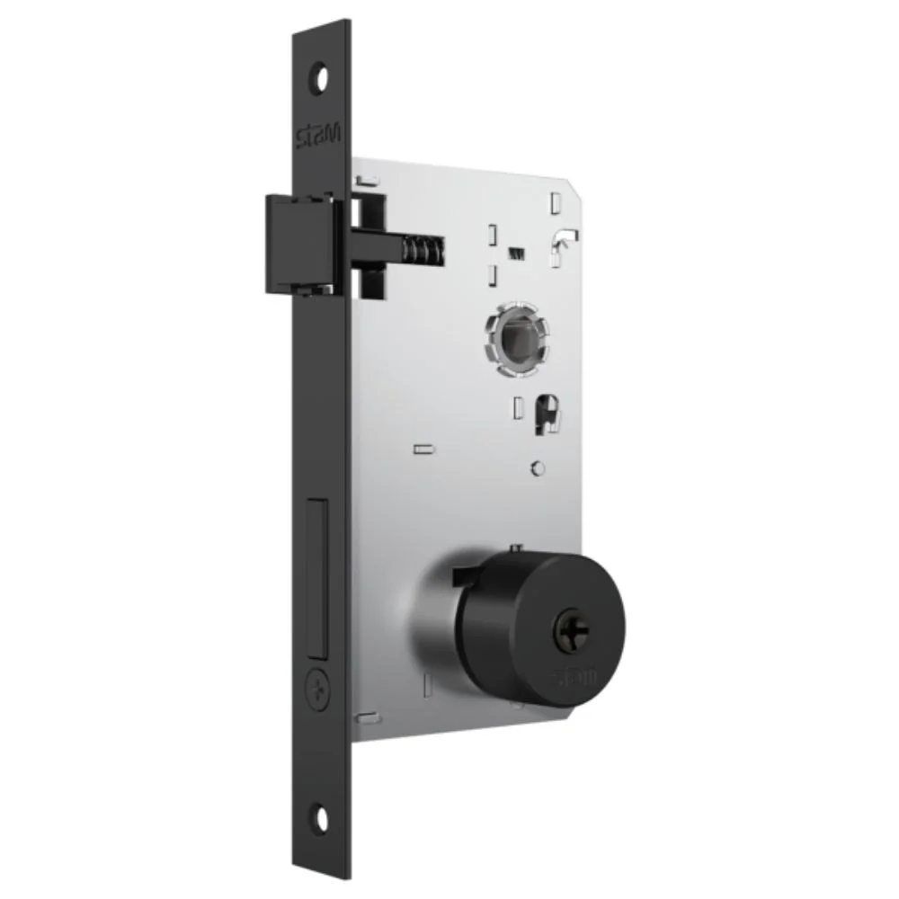 Imagem 3 de 4 do produto Fechadura Tetra Chave 1500/03 Espelho Colonial 55mm E-coat Stam