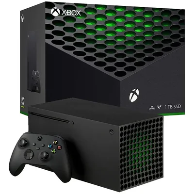 Console Microsoft Xbox Series X 1TB SSD, 4K, 120 FPS, Preto, com Leitor de Disco