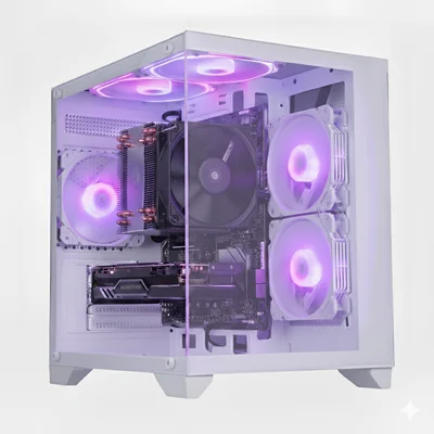 Computador Cpu Gamer Intel Core i9 11ª Geração, 64gb Ram, Nvme 2TB, RTX 5060 8GB - PC Branco