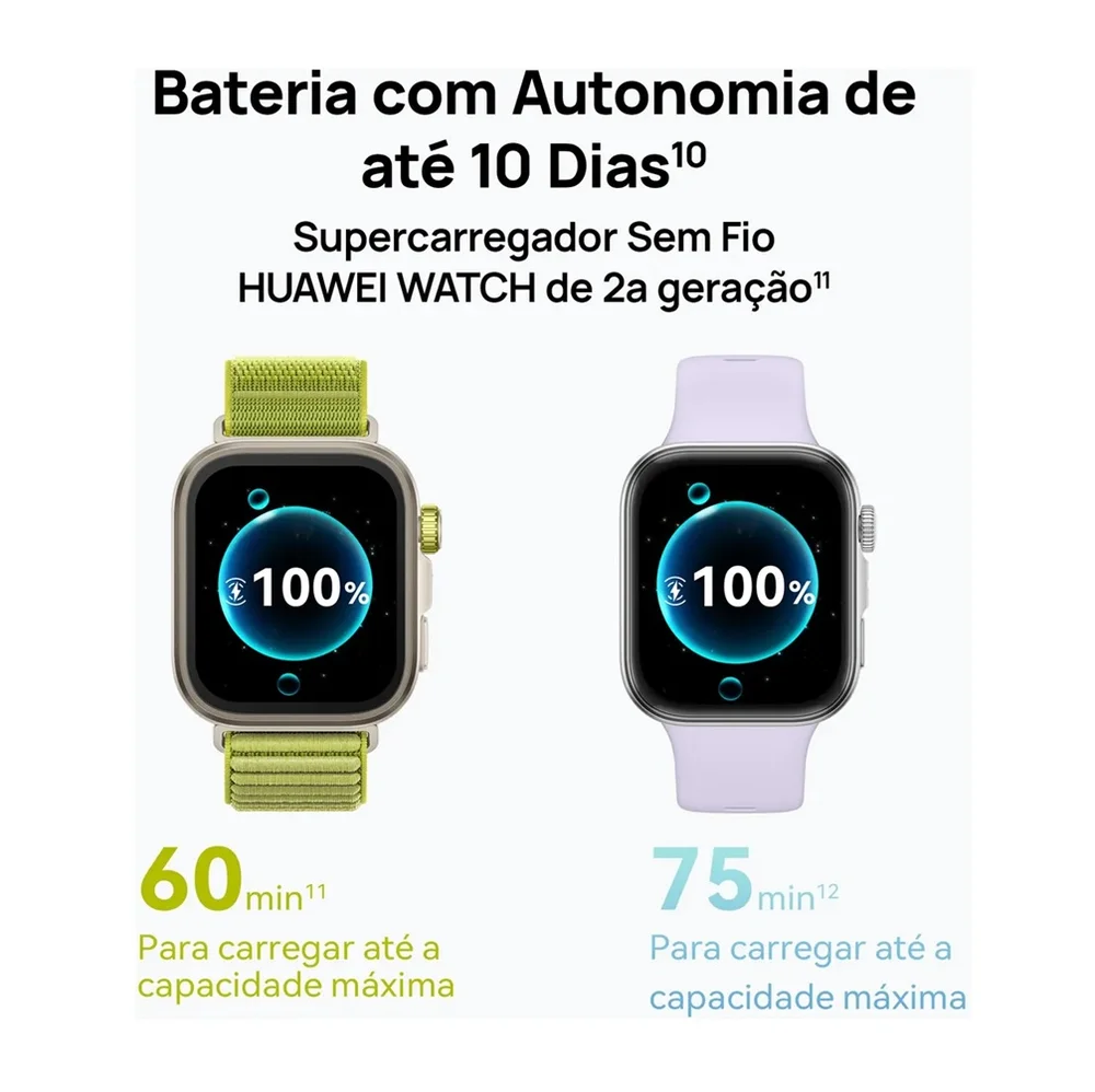 Imagem 5 de 5 do produto Smartwatch Huawei Watch Fit 4 Pro, Com Gps Integrado, Golfe, Análise De Ecg, Preto