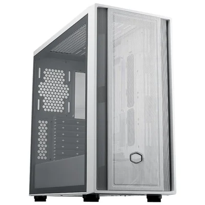 Gabinete Gamer Cooler Master Masterbox 600 Lite, Mid-tower, Vidro Temperado, Atx, Branco, Sem Fans, Mb600l-wgnn-s00