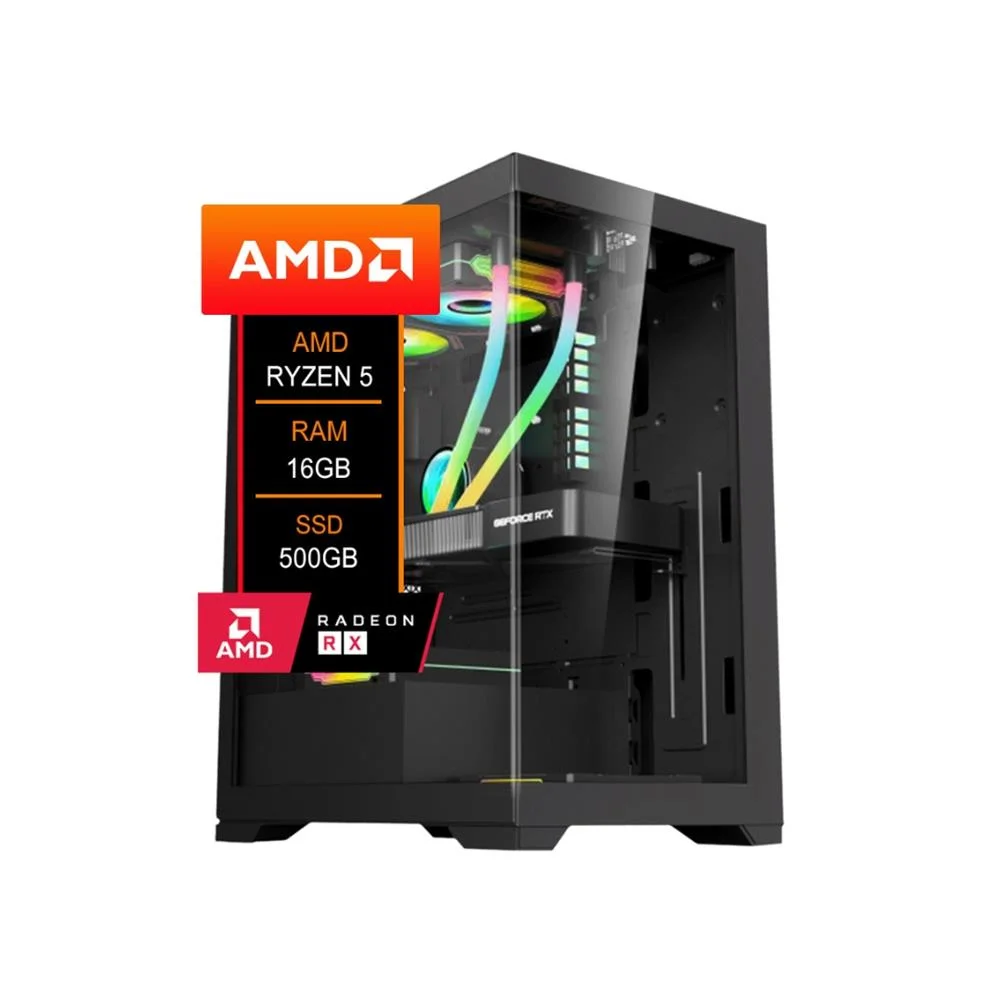 格安快適ゲーミングPC Ryzen5 RX6600 SSD1TB メモリ16G Win11 0723 PC Gamer AMD Ryzen 5 5500 | RX6600 | 16GB RAM | 500GB NVMe
