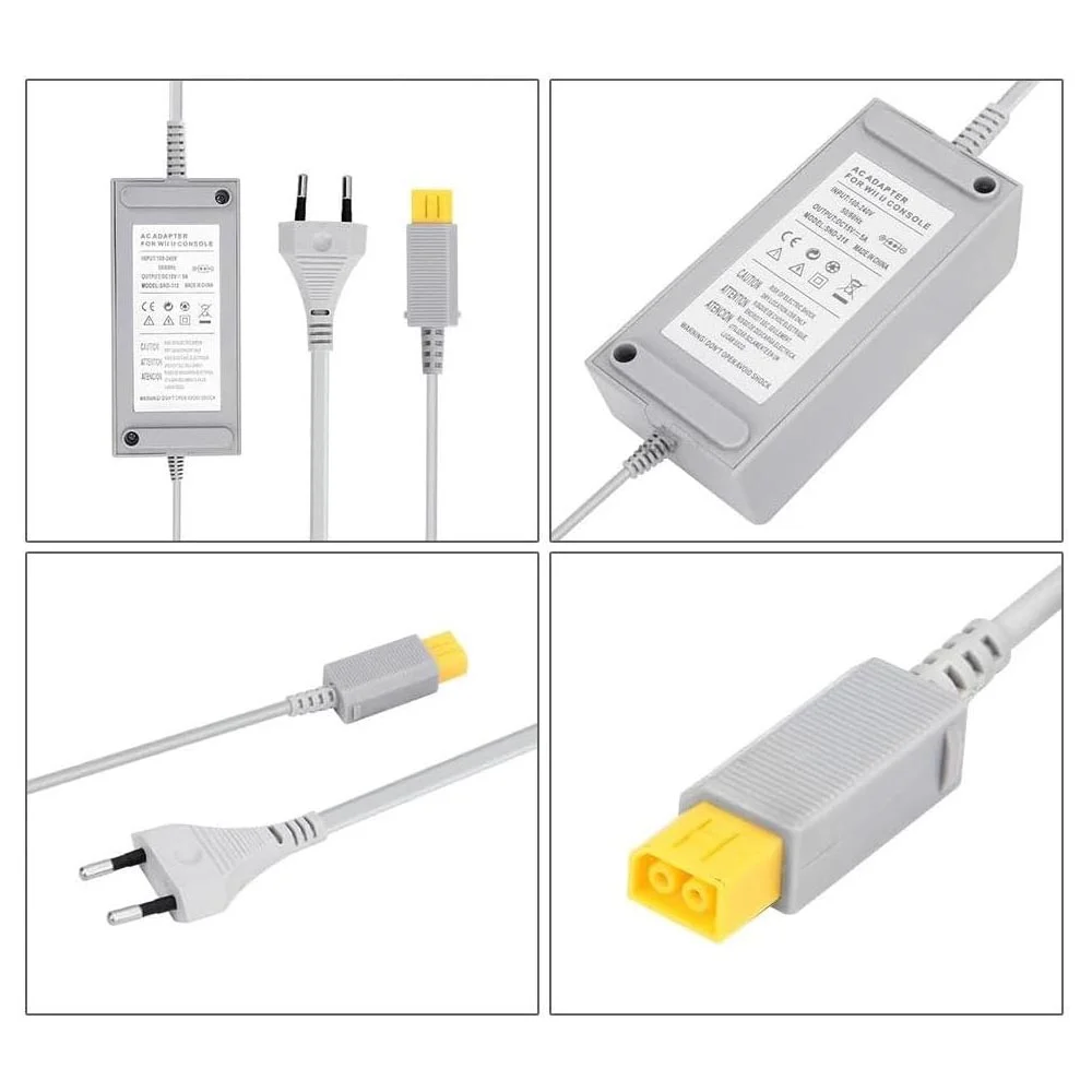 Fonte De Energia Ac Adaptador Bivolt 100/240v Compatível Para Console Nintendo Wii U