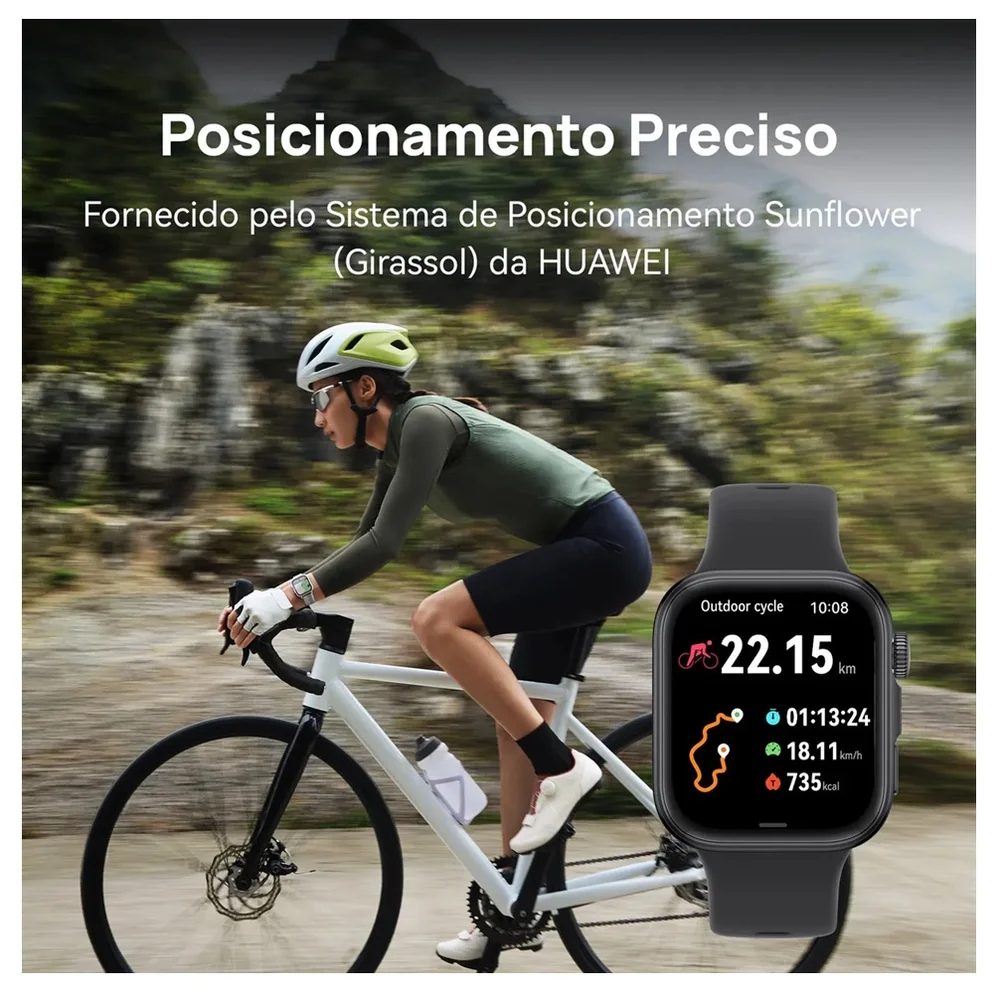 Smartwatch Huawei Watch Fit 4, Com Gps Integrado, Tela De 1,82, Mapas Offline, Preto 6