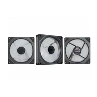Kit Cooler K-mex ARGB Aaua Infinity3d 3 Coolers 120 Mm Com Controladora 2