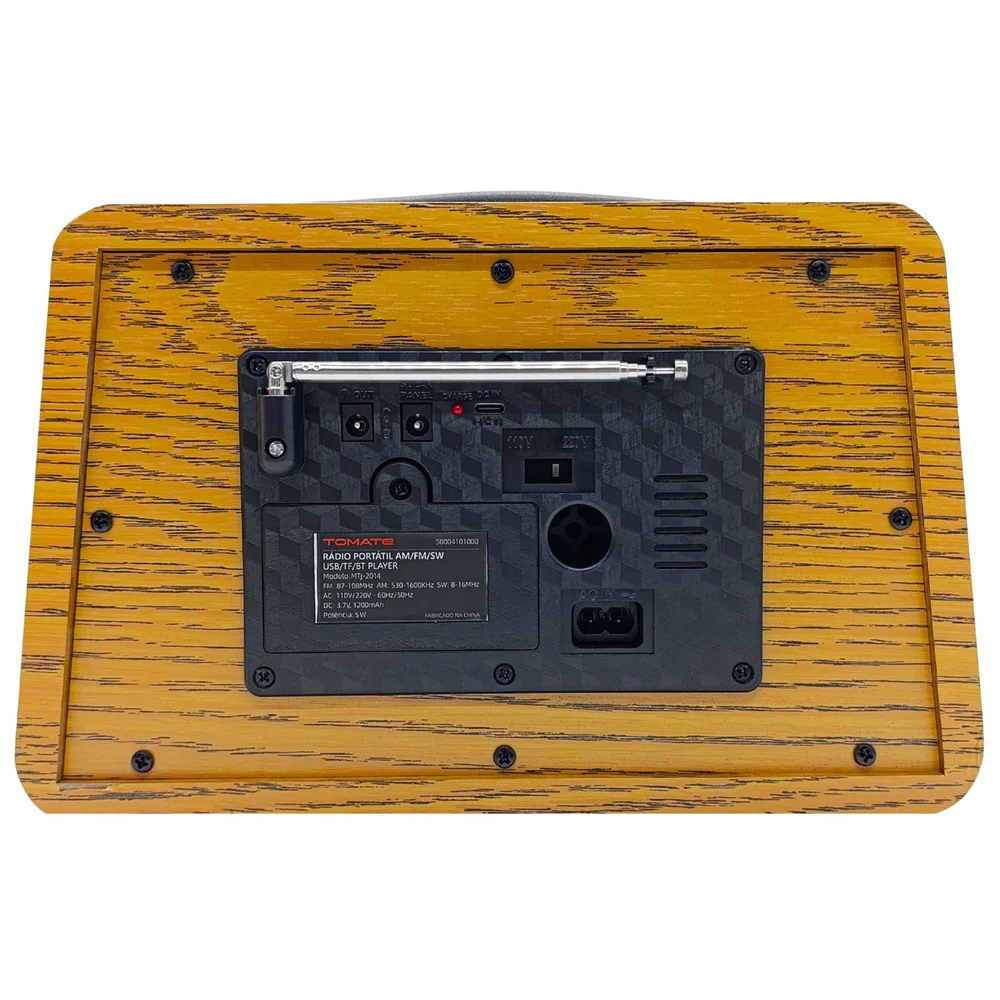 Rádio Portátil Tomate MTJ2014 Conectividade e