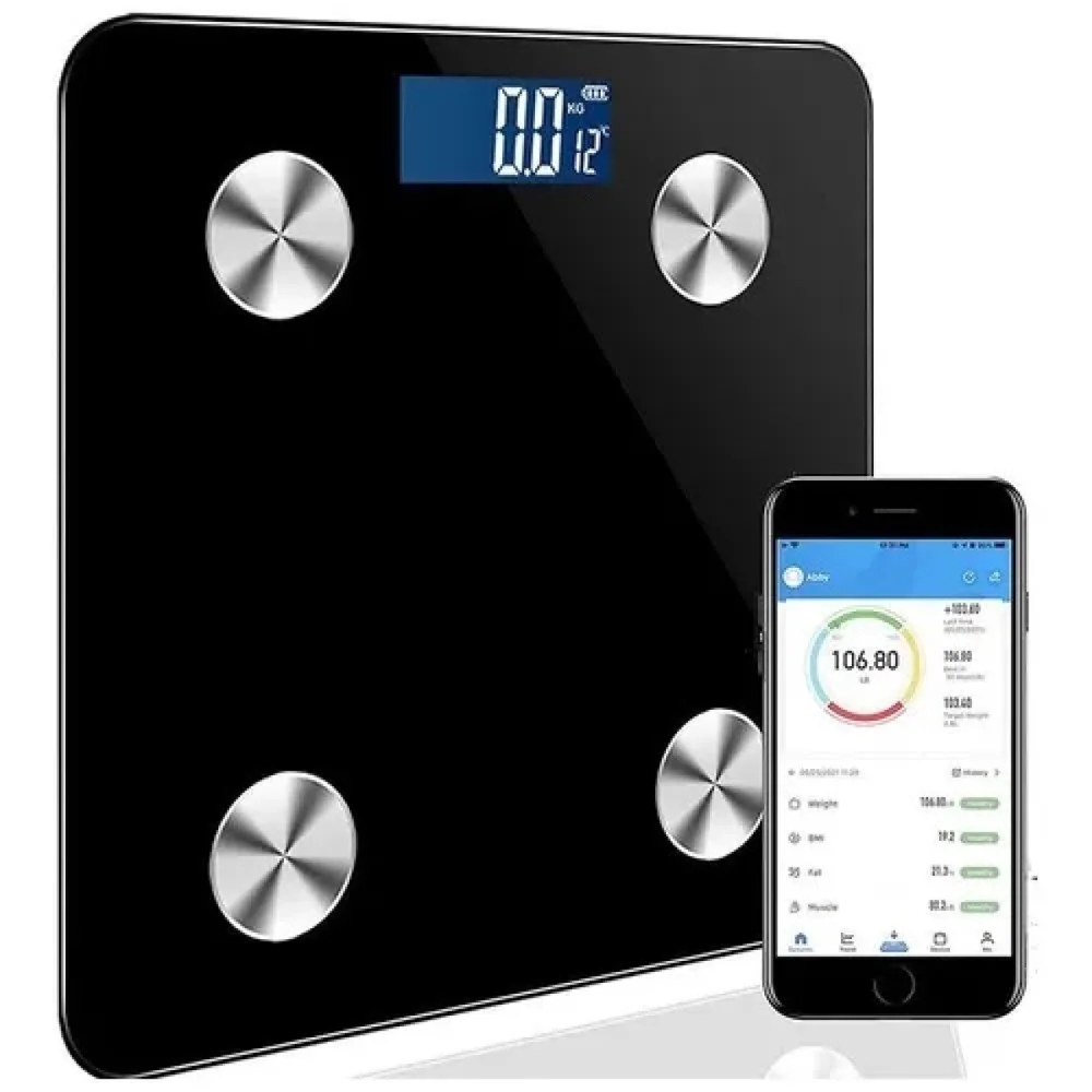 Imagem 4 de 5 do produto Balança Digital Smart Bioimpedância Bluetooth Alta Precisão 180kg