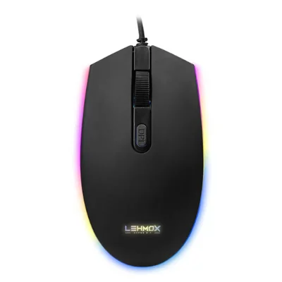 Mouse Gamer LED RGB Com Fio Lehmox