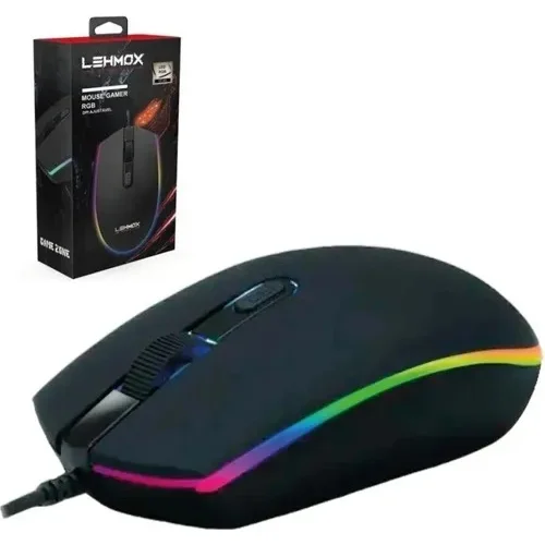 Imagem 3 de 4 do produto Mouse Gamer LED RGB Com Fio Lehmox