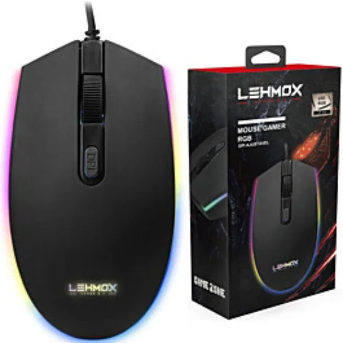 Imagem 4 de 4 do produto Mouse Gamer LED RGB Com Fio Lehmox