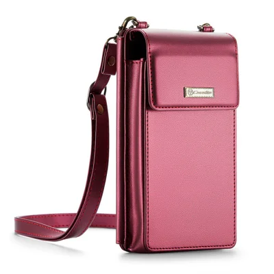 Caseme Small Crossbody Cell Phone Bag For Women, Red Caseme-me50 Red